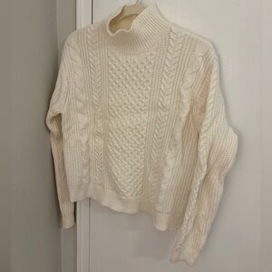 Banana Republic Cable Knit Turtleneck Sweater